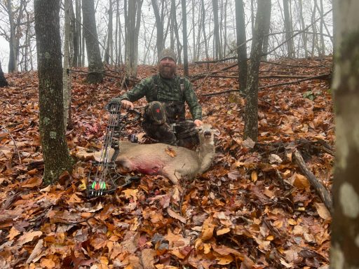 Bow - Hoyt Ventum Pro 30 
Specs - Draw Length - 29.5 and 70#
Strings - Gas Black Octane
Arrows - Gold Tip Hunter XT 340
BroadHead - Spitfire